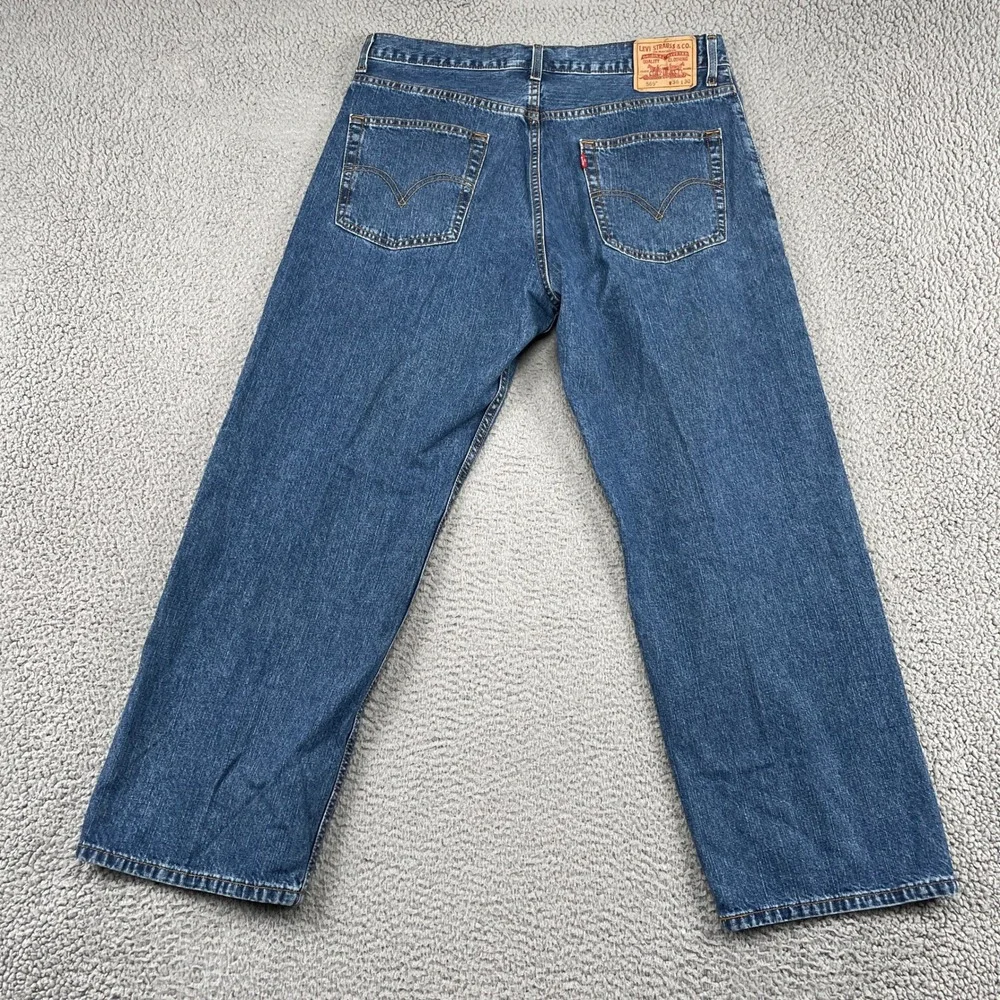 Levi's Jeans Mens 36x30 Blue 569 Loose Straight Leg Denim Casual Classic